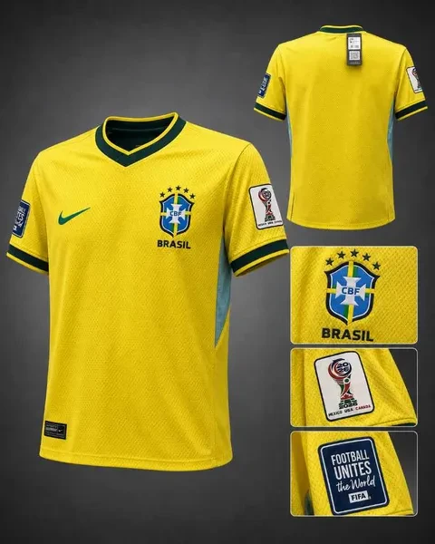 Brazil Thai Premium Home Jersey-Silicone Sticker
